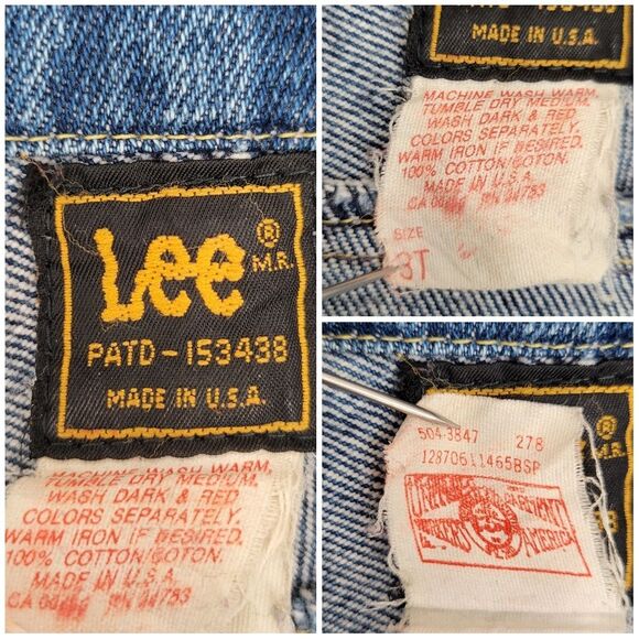 Lee Vintage Kids Blue Denim Jean Trucker Jacket - Picture 10 of 15